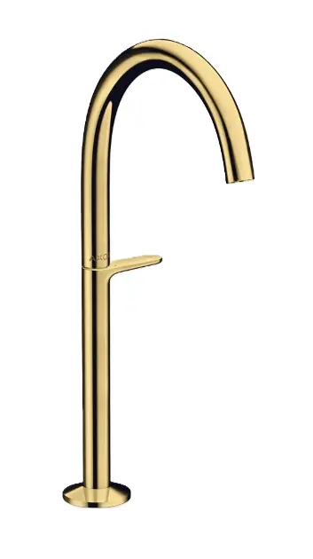 Axor One - Baterie lavoar cu evacuare Push-Open, EcoSmart, CoolStart, aspect auriu lustruit 48030990