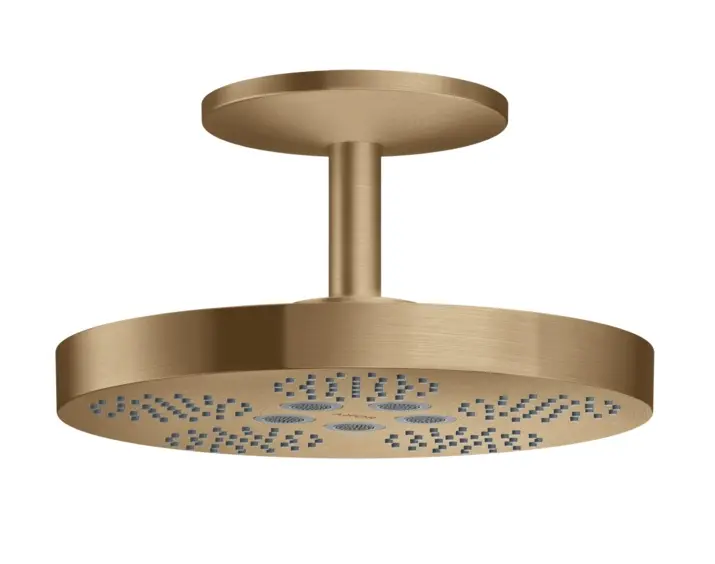 Levně Axor One - Hlavová sprcha, průměr 28 cm, 2 proudy, kartáčovaný bronz 48492140