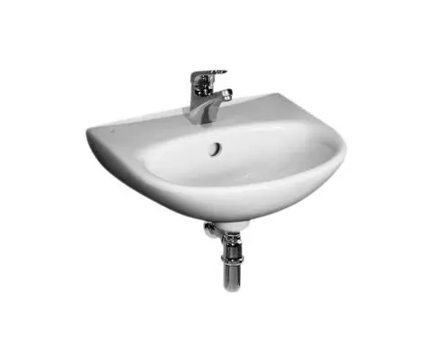 Jika Zeta - Umývadielko 40x32 cm, s prepadom, otvor na batériu, biela H8153930001041