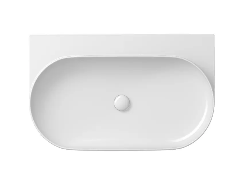 Ravak Yard - Umywalka 81x50 cm, bez przelewu, bez otworu na baterię, biała XJX01080000