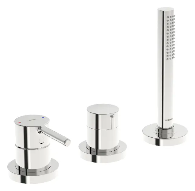 Hansa Vantis Style - Slavina na rubu kade, ugradnja na 3 rupe, krom 54709007