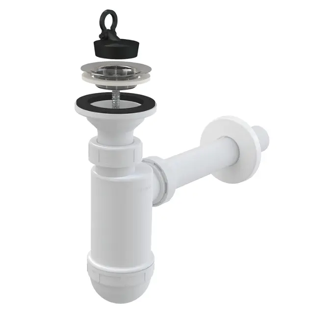 Alcadrain Szifonok - Mosogatócsapda, rozsdamentes acél ráccsal A410