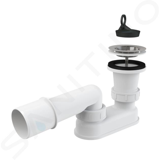 Alcadrain Siphons de baignoire - Kit de drainage pour plateaux, y compris le bouchon A461-50