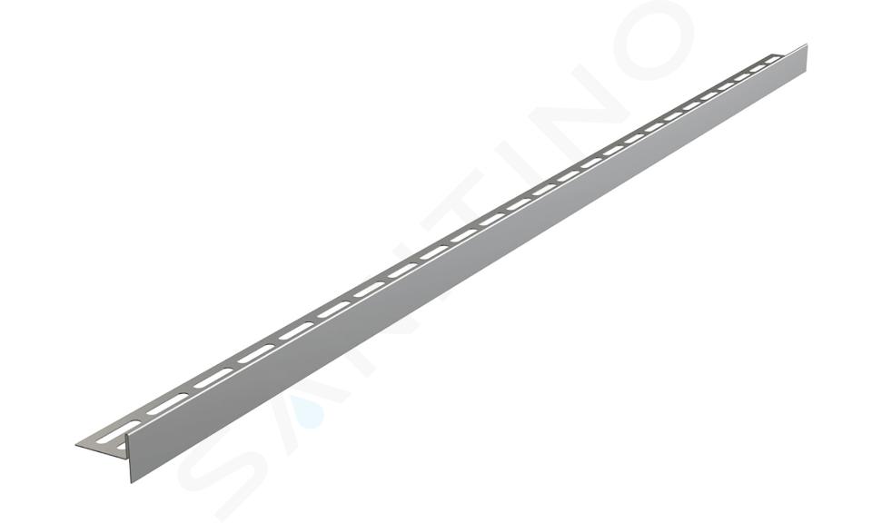 Alcadrain Système de drainage - Douchegoten - Chape de sol 1200 mm, double face, hauteur d'ourlet 14 mm, tapis en acier inoxydable APZ906M/1200