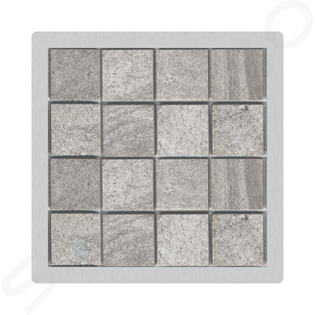 Alcadrain Rejillas - Rejilla para insertar azulejos 9x9 cm, acero inoxidable MPV016