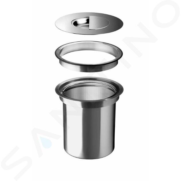 Blanco - Coș de gunoi încorporat pentru blatul de bucătărie, volum 7 l, oțel inoxidabil 512471