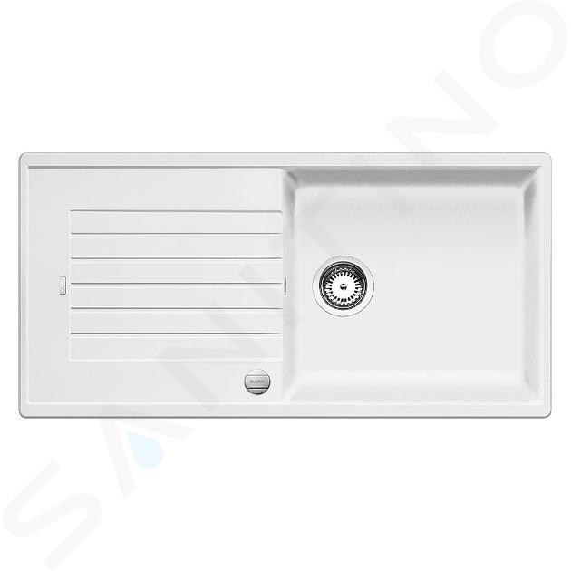 Blanco Zia XL 6 - Silgranitový drez, 100x50 cm, s ovládaním odtoku, biela 517561