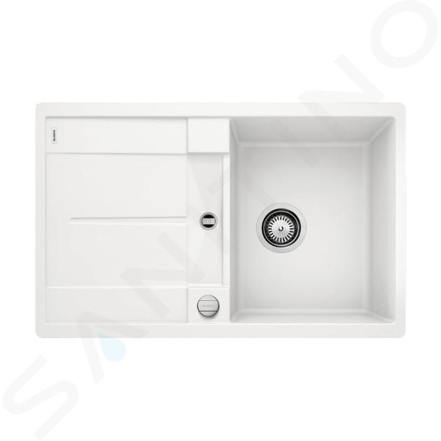 Blanco Metra 45 - Silgranitový drez, 77x49 cm, s ovládaním odtoku, biela 519083