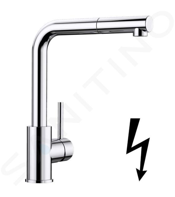 Blanco Mila S - Mitigeur d’évier avec douchette extractible, chrome 521466