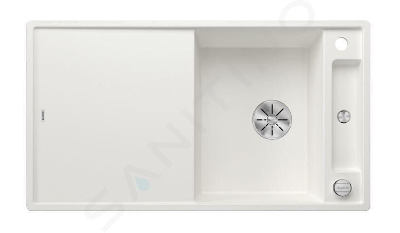 Blanco Axia III 5 - Lavello in silgranit, 915x510 mm, con comando remoto dello scarico e accessori, InFino, bianco 523209