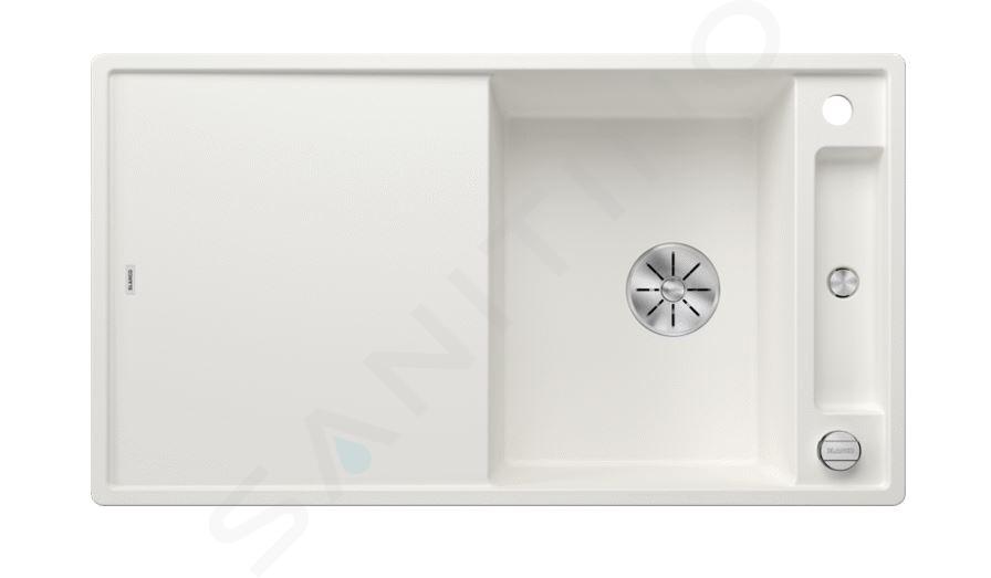 Blanco Axia III 5 - Silgranit spoelbak, 92x51 cm, met afvoerbediening en toebehoren, InFino, wit 523219
