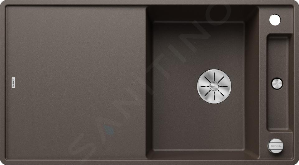 Blanco Axia III 5 - Silgranieten spoelbak, 91x50 cm, met accessoires, InFino, koffie 523230