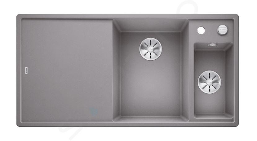 Blanco Axia III 6 - Silgranitový drez, 1000x510 mm, s ovládaním odtoku a príslušenstvom, InFino, alumínium 523474