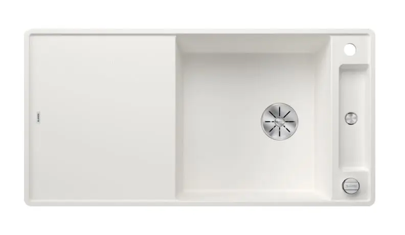 Levně Blanco Axia III XL 6 - Silgranitový dřez, 99x50 cm, s ovládáním odtoku a příslušenstvím, InFino, bílá 523523