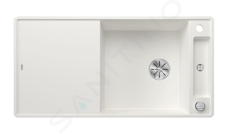 Blanco Axia III XL 6 - Lavello in silgranit, 990x500 mm, con comando remoto dello scarico e accessori, InFino, bianco 523529