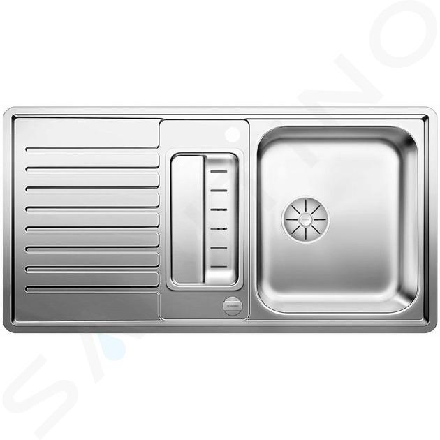 Blanco Classic Pro - Spoelbak, 92x51 cm, met afvoerbediening en toebehoren, InFino, roestvrij staal 523663