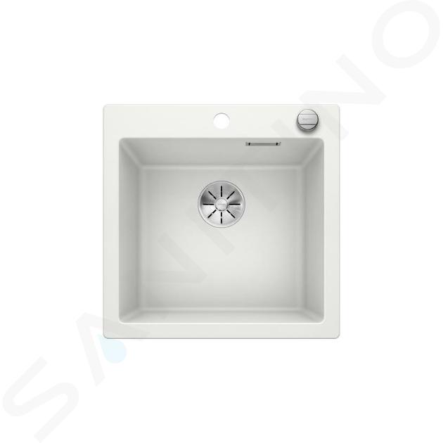 Blanco Pleon 5 - Silgraniet spoelbak, 52x51 cm, met afvoerbediening, InFino, wit 523680