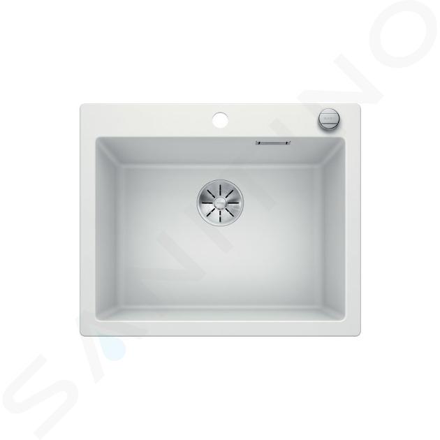 Blanco Pleon 6 - Silgraniet spoelbak, 62x51 cm, met afvoerbediening, InFino, wit 523690
