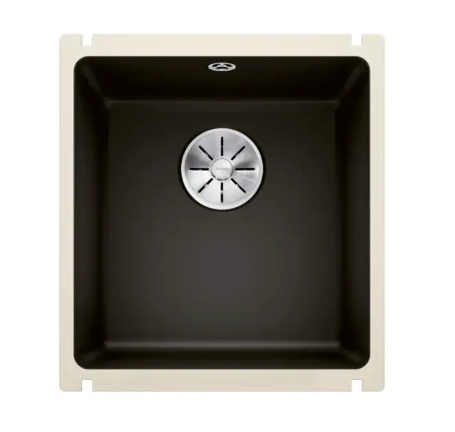 Blanco Subline 375 - Keramikspüle, 46x41 cm, InFino, schwarz 523732