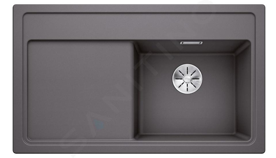 Blanco Zenar 45 - Silgraniet spoelbak, 86x51 cm, met afvoerbediening, InFino, rotsgrijs 523785