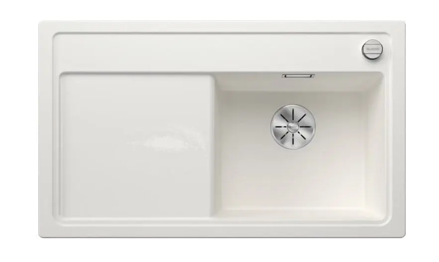 Blanco Zenar 45 - Chiuvetă silgranit, 860 x 510 mm, cu control scurgere, InFino, alb 523788