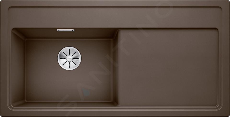 Blanco Zenar XL 6 - Lavello in silgranito, 100x51 cm, con comando di scarico, InFino, caffè 524011