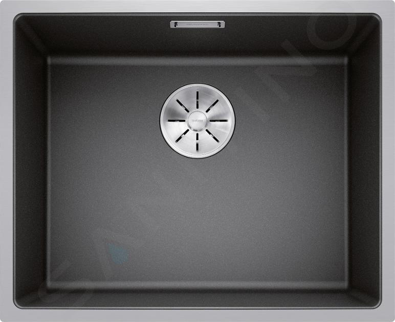 Blanco Subline 500 - Silgranite spoelbak, 54x44 cm, SteelFrame, InFino, antraciet 524107