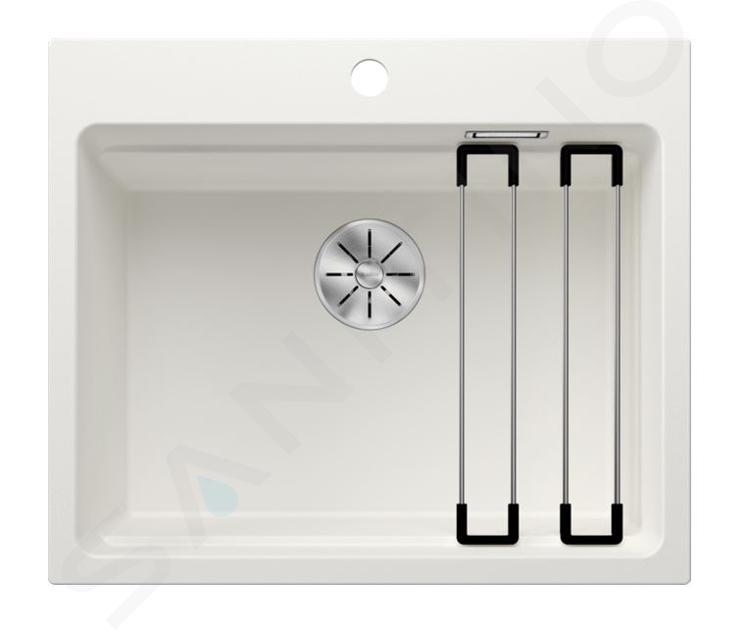 Blanco Etagon 6 - Chiuvetă silgranit, 60x51 cm, cu accesorii, In Fino, alb 524543
