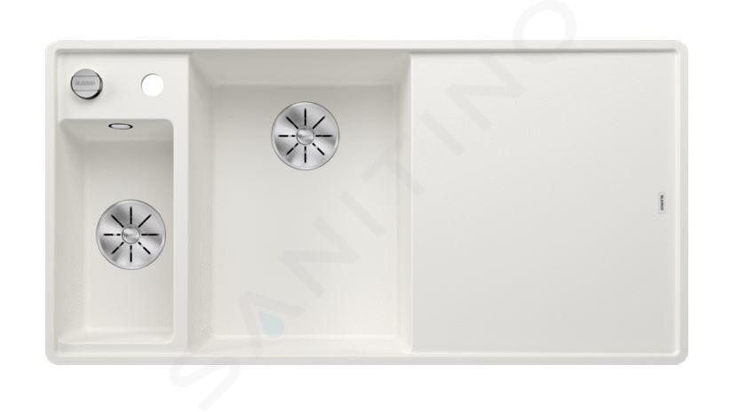 Blanco Axia III 6 - Lavello in silgranit, 990x500 mm, con comando remoto dello scarico e accessori, InFino, bianco 524666