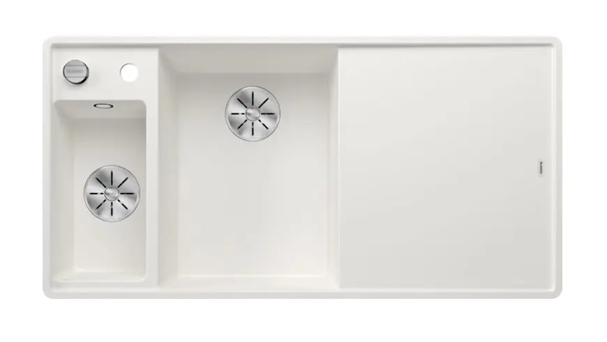 Blanco Axia III 6 - Lavello in silgranit, 990x500 mm, con comando remoto dello scarico e accessori, InFino, bianco 524672