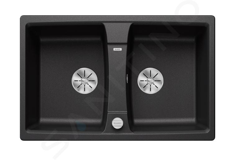 Blanco Lexa 8 - Chiuvetă silgranit, 78x50 cm, cu control scurgere, InFino, antracit 524950