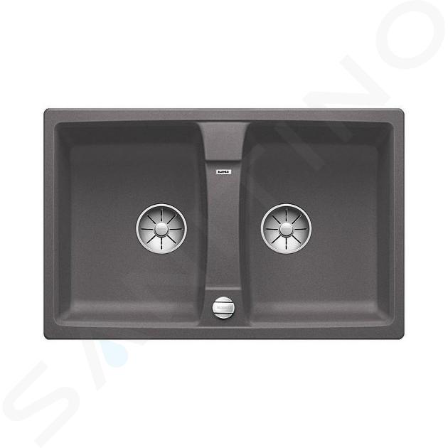 Blanco Lexa 8 - Chiuvetă Silgranite, 78x50 cm, cu control scurgere, InFino, gri rocă 524951