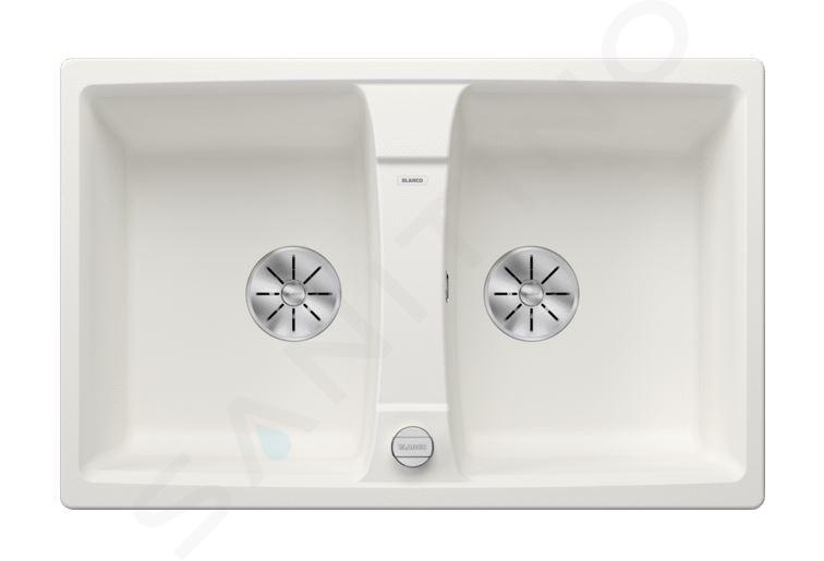 Blanco Lexa 8 - Chiuvetă silgranit, 78x50 cm, cu control scurgere, InFino, alb 524954