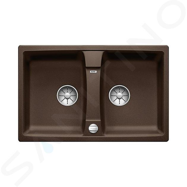 Blanco Lexa 8 - Chiuvetă Silgranite, 78x50 cm, cu control scurgere, InFino, cafea 524959