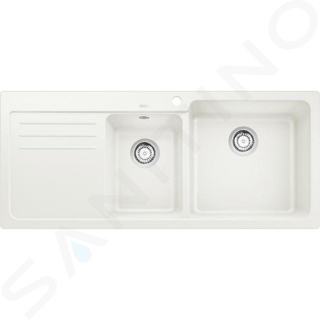 Blanco Naya 8 - Silgranit mosogató, 116x50 cm, fehér 525783