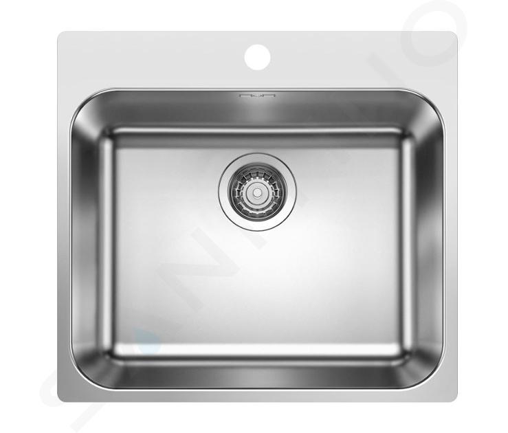 Blanco Supra 500 - Spoelbak, 54x50 cm, geborsteld rvs 526354