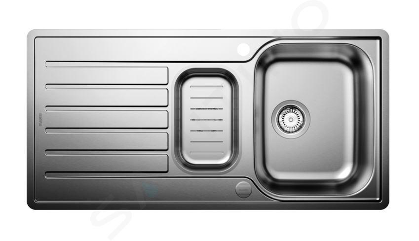Blanco Lantos II - Évier, 100x50 cm, avec commande de vidage et accessoires, inox brossé 526628