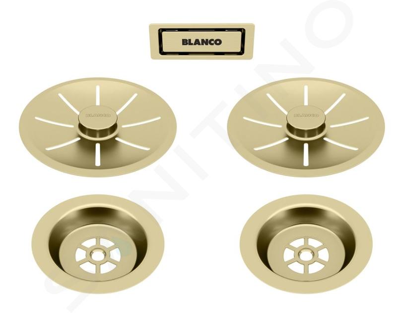 Blanco Accessoires - Überlaufset C-overflow für Doppelbecken, gold 203477