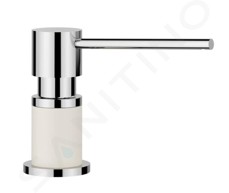 Blanco Accessori - Dispenser di detergente Lato, bianco fine/cromo 526955