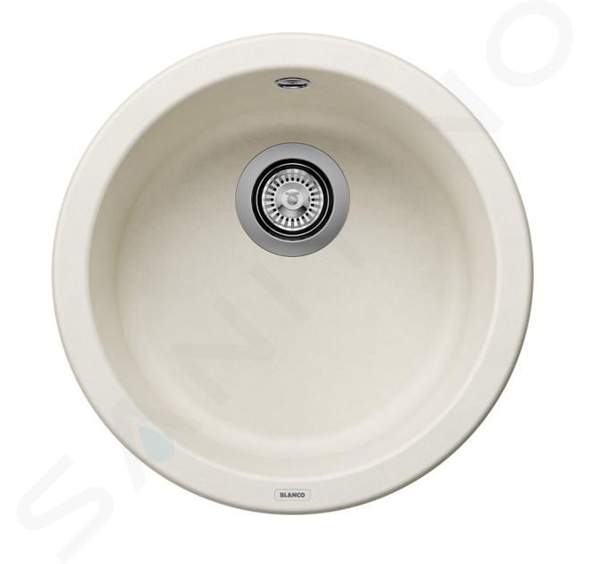 Blanco Rondo - Fregadero de silgranite, diámetro 45 cm, blanco suave 527057