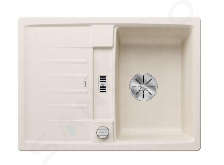 Blanco Lexa 40 - Fregadero de silgranite, 680x500 mm, con control de desagüe, InFino, blanco suave 527092
