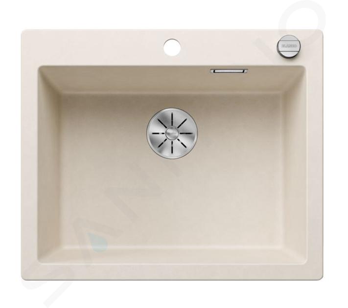 Blanco Pleon 6 - Lavello in silgranit, 62x51 cm, con comando remoto dello scarico, InFino, bianco fine 527136