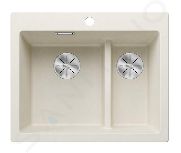 Blanco Pleon 6 Split - Chiuvetă silgranit, 615x510, InFino, alb pal 527139