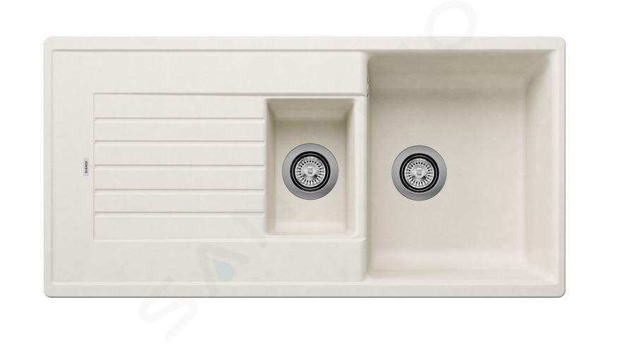 Blanco Zia 6 - Silgranitový drez, 100x50 cm, jemná biela 527207