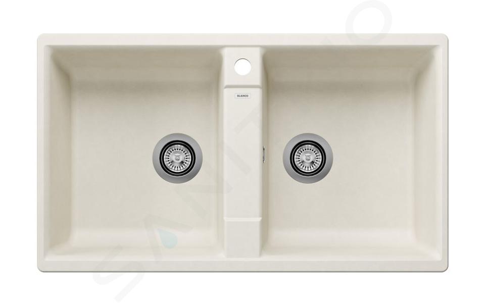Blanco Zia 9 - Fregadero de silgranite, 86x50 cm, blanco suave 527210