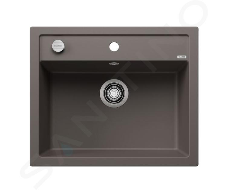 Blanco Dalago 6 - Chiuvetă silgranit, 62x51 cm, control scurgere, gri 527246
