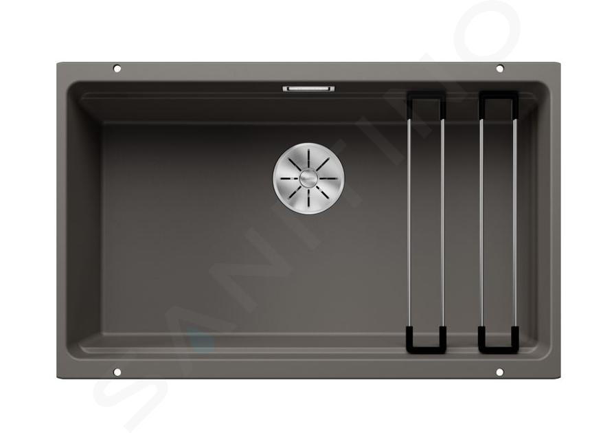 Blanco Etagon 700 - Silgranit mosogató, 730x460 mm, tartozékokkal, InFino, szürke 527261