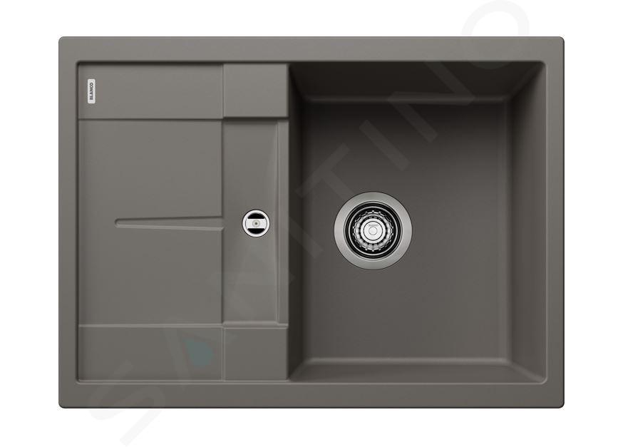 Blanco Metra 45 - Fregadero de silgranite, 68x50 cm, gris 527286