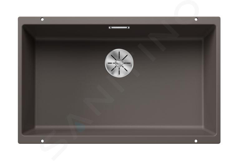 Blanco Subline 700 - Silgranit spoelbak, 73x46 cm, InFino, grijs 527356
