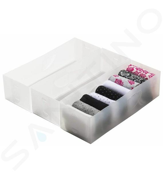 Compactor Kleidungs-Organizer - Schubladenorganisator 8x30x11 cm, 3 Stück RAN6321